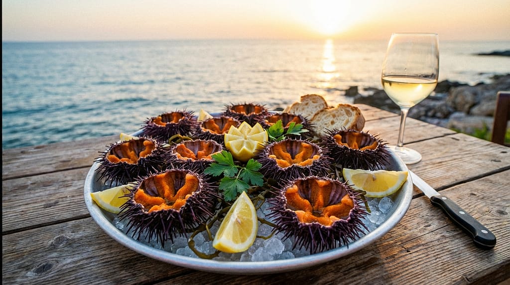 Abbinamento gastronomico Deutz: Metodi Tradizionali per Bollicine d’Eccellenza ricci di mare da abbinare con lo Champagne Deutz