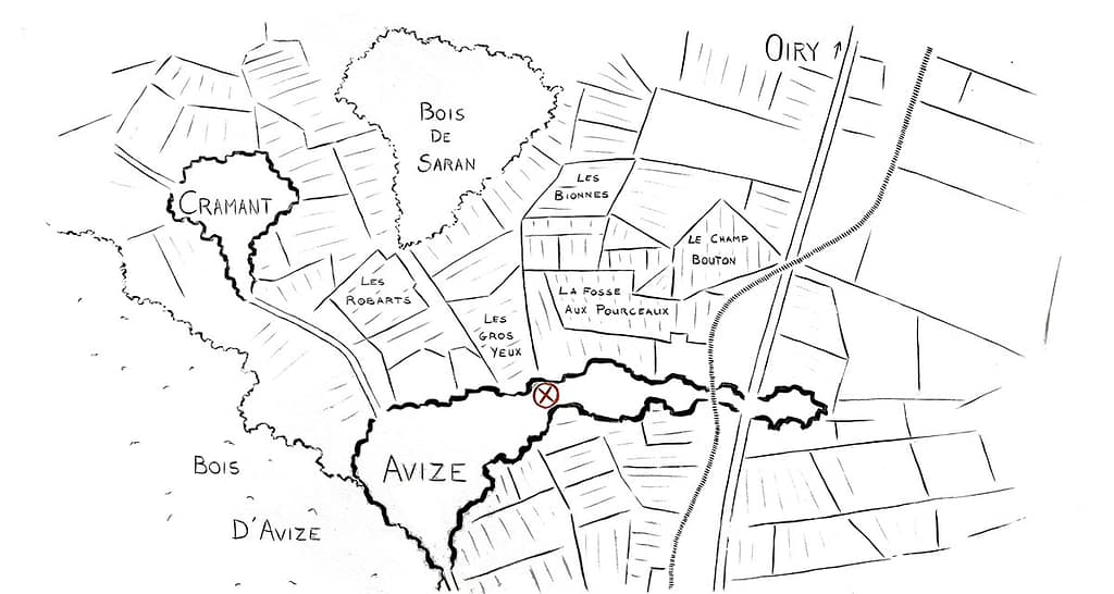 Agrapart & Fils: Essenziali Espressioni di Terroir dalla Champagne - Dettaglio territorio Mappa dei Terroirs Agrapart