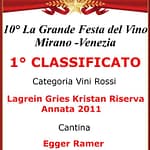 Il Migliore Vino Rosso d'europa è Italiano 1 migliore vino rosso 2017 VENETO VENEZIA