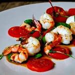 Gamberoni alla caprese 1 prawns caprese style bamberoni alla caprese