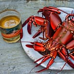 Astici alla Newbourg allo sherry 4 Newbourg lobsters in sherry - astici alla Newbourg con sherry