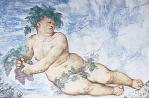 Home 13 affresco di bacco