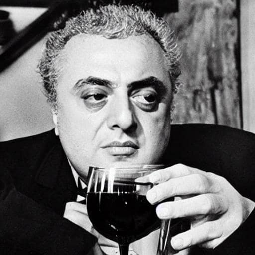 Storia Del Vino 56 federico fellini beve vino
