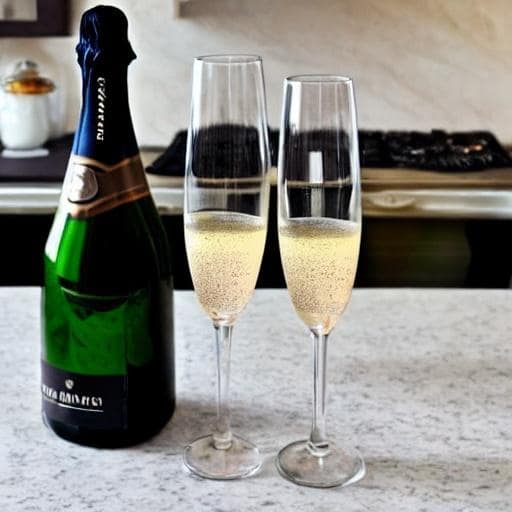 Storia Del Vino 53 champagne in the kitchen