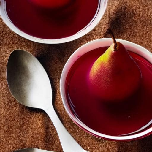 Storia Del Vino 57 Pere al Vino rosso