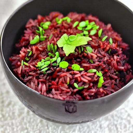 Storia Del Vino 56 riso al vino rosso red wine rice