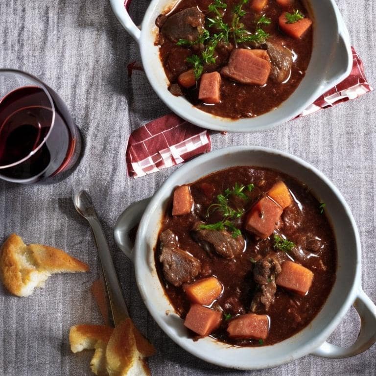 Storia Del Vino 49 meat stew with chambave red wine carbonada