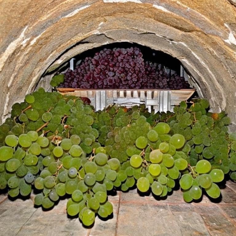 Storia Del Vino 62 Storage of grapes in the cellar stoccaggio uva in cantina